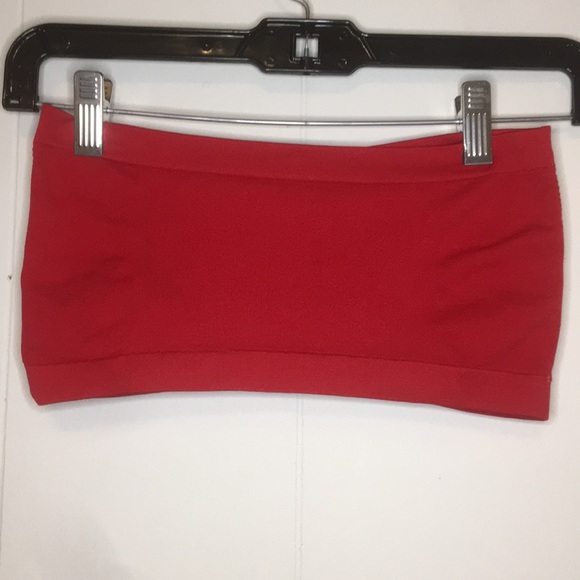 Red Bandeau Top - Picture 2 of 2